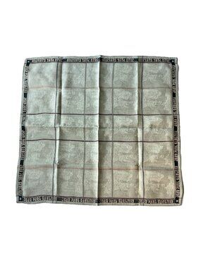 Vintage Jean Paul Gaultier Cotton Scarf – Negative Print Grid Design